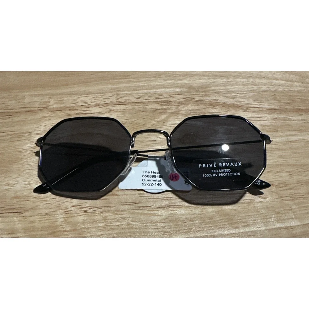 PRIVE REVAUX THE HEAT 9RQXN Gunmetal Unisex Sunglasses 52mm 22 140